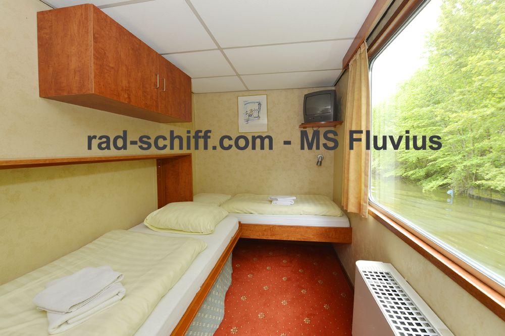 MS Fluvius - twin cabin upper deck