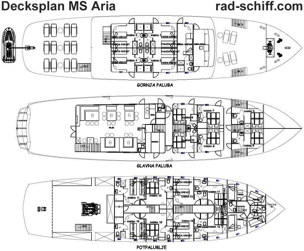 MS Aria - Decksplan