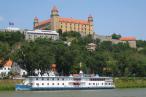 Donau mit Rad und Schiff - Burg Bratislava